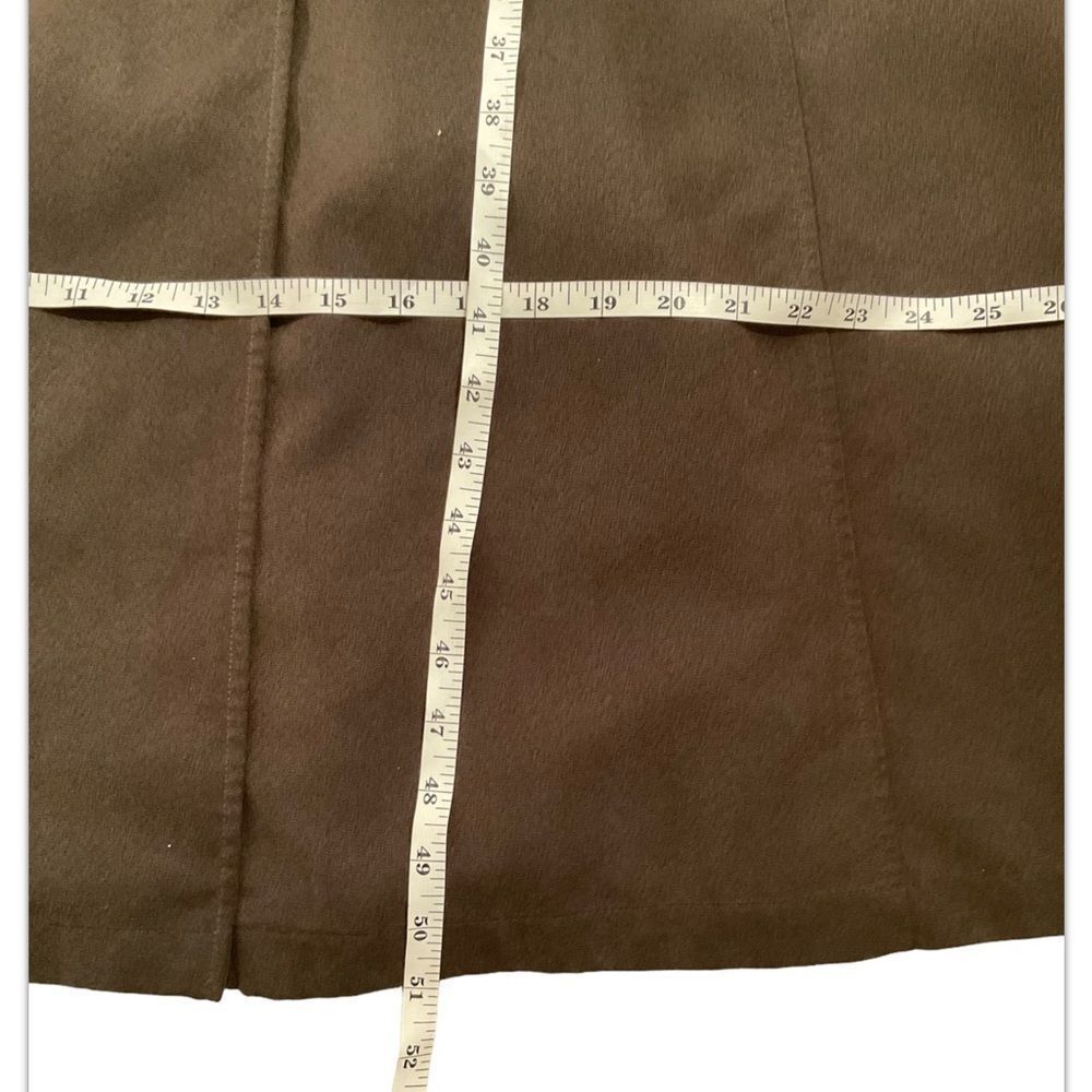 ANNE KLEIN Women’s Dark Green Insulated Long Raincoat Long Sleeves Coat Size 10 - Picture 15 of 16